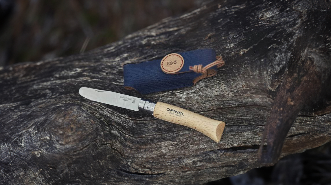 OPINEL Scyzoryk z zaokrąglonym ostrzem w etui - My First Opinel Natural No.07 Box